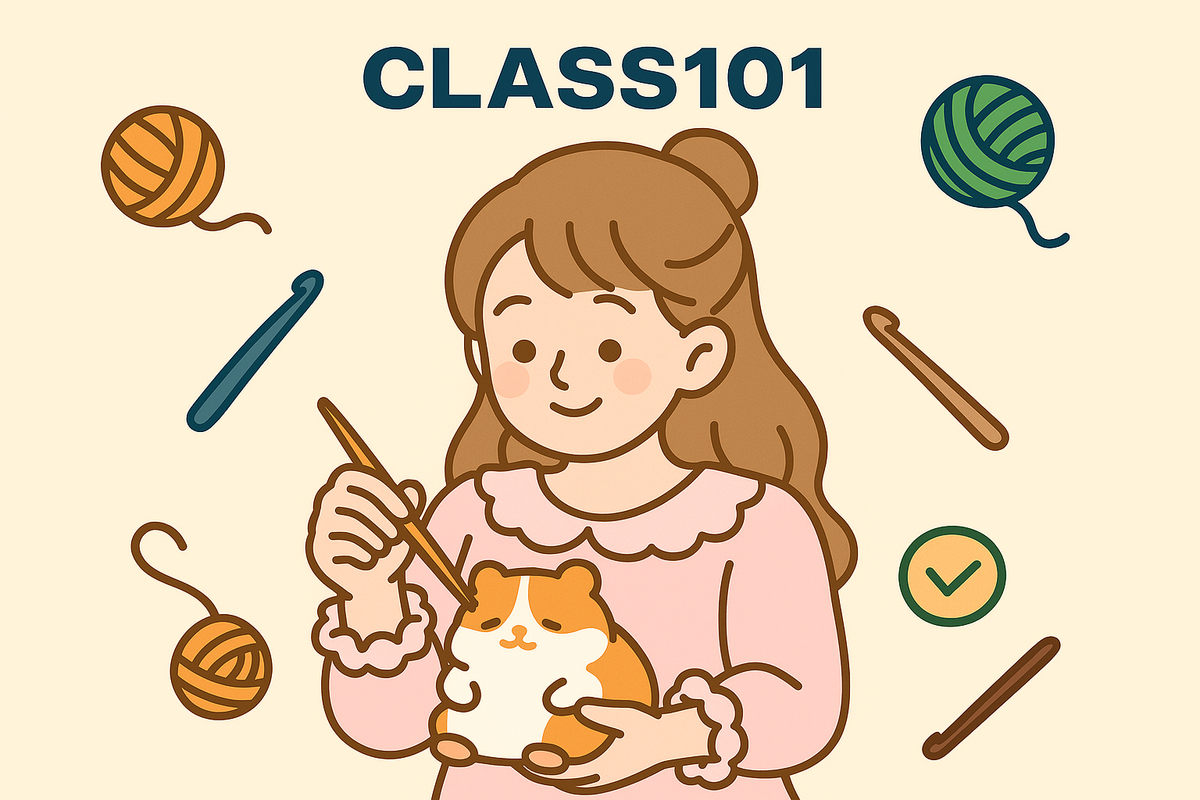 손끝에서 피어나는 힐링 — 코바늘로 완성하는 녹아내린 햄스터 인형 만들기